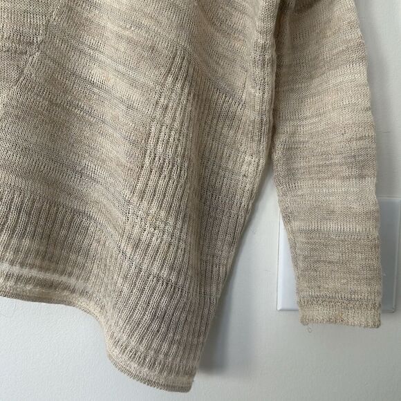 Inhabit Cream Asymmetrical Turtleneck Sweater - Picture 2 of 5